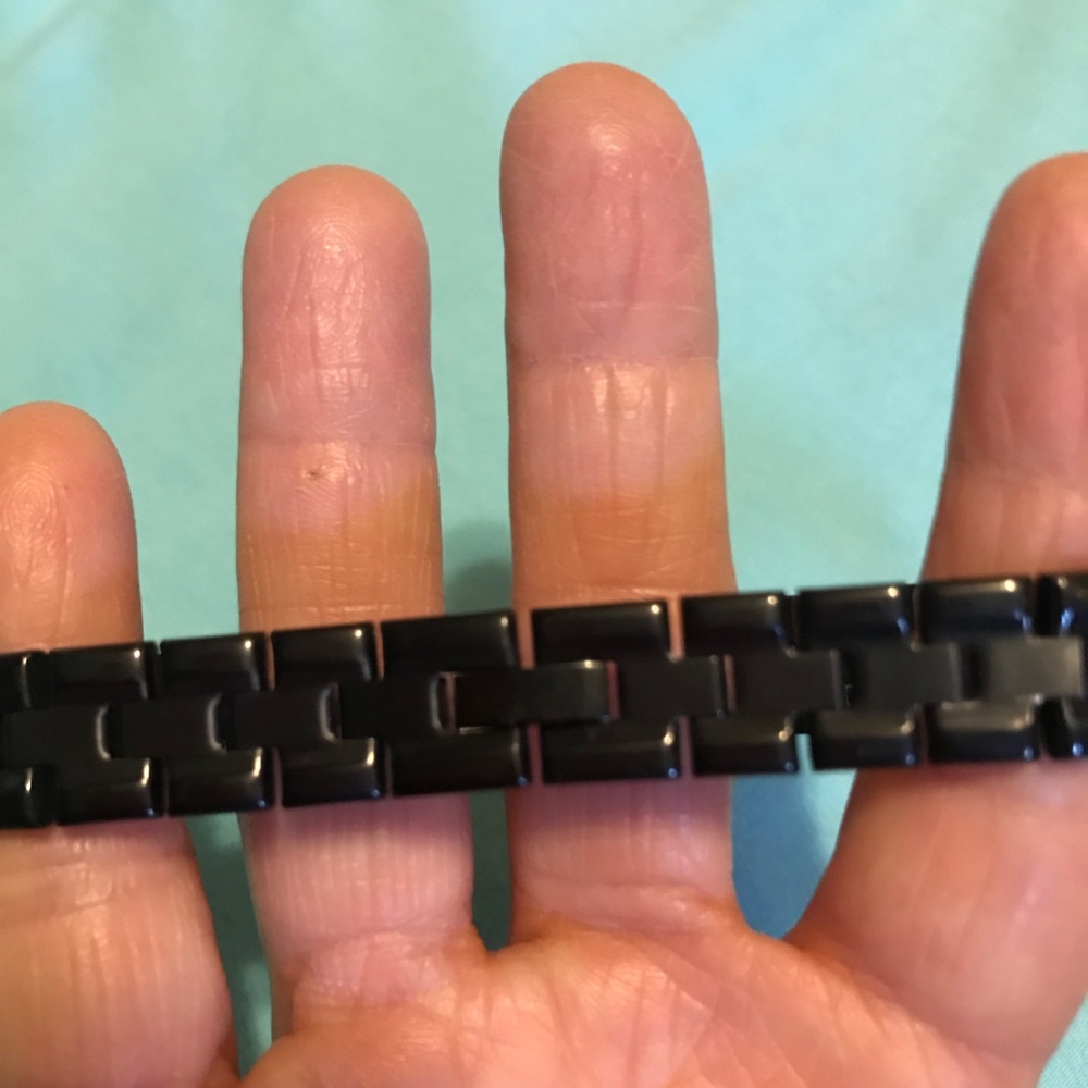 💜Black Shiny ID Bracelet - Picture 3 of 3
